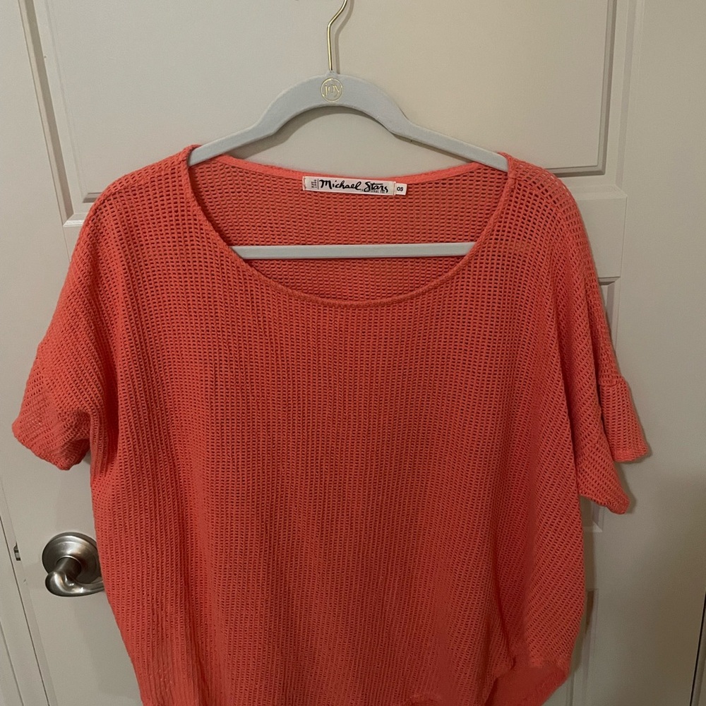 Michael Star waffle knit top